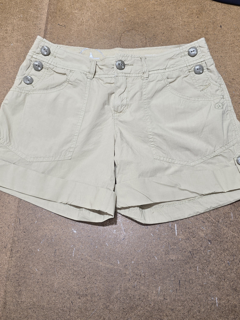 Converse Women's Light Beige Casual Shorts